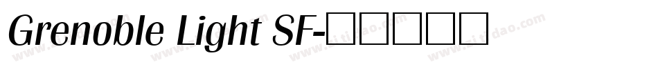 Grenoble Light SF字体转换